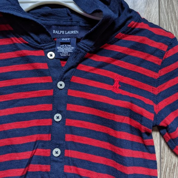NWT Toddler Girl (2T) - RALPH LAUREN Slubbed Henley Tunic - Picture 2 of 5